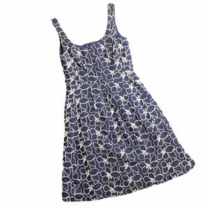 Nine West Blue with white embroidery floral 6